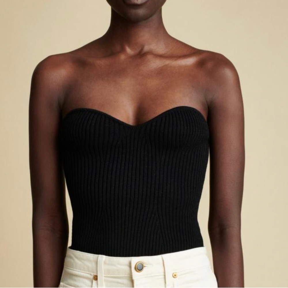 NWT Khaite Lucie Strapless top